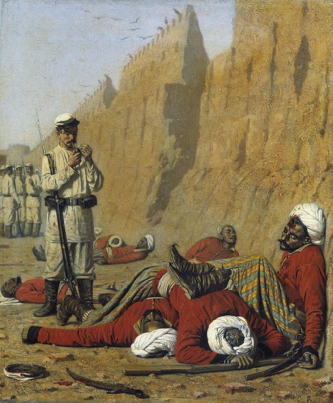 Vasily Vereshchagin After the failure of China oil painting art